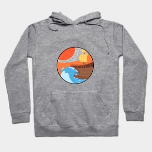 pirate against nature art Hoodie